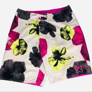 Quicksilver Floral Print Board Shorts